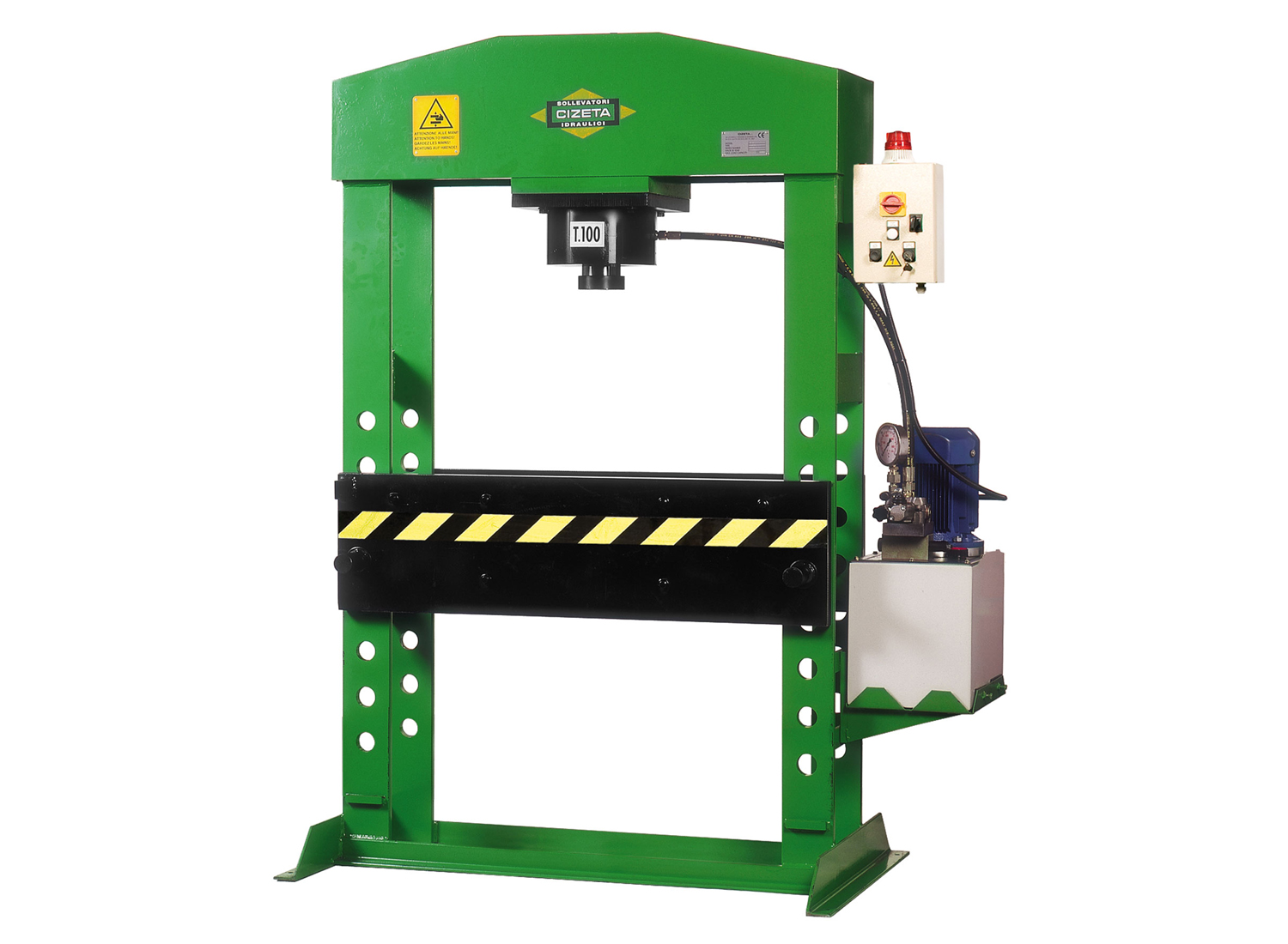 Hydraulic presses with two speed motor driven range - CIZETA